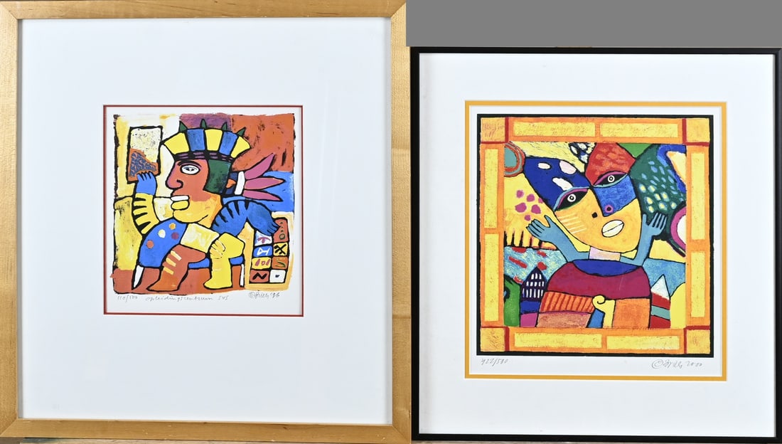 2x Clemens Briels, Colorful figurative representation (1 of 1)