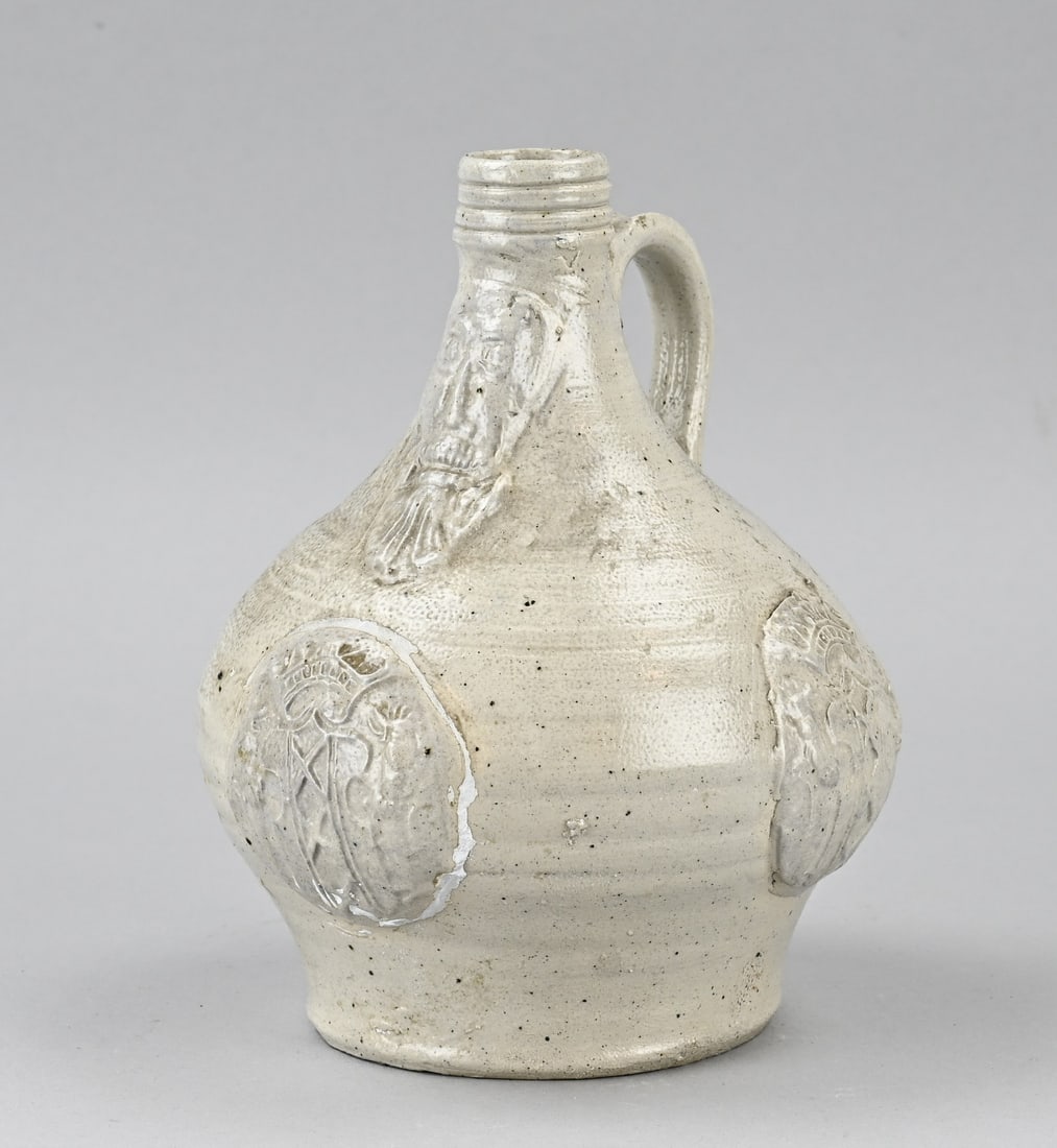 Antique German Beardman jug, H 20 cm. (1 of 2)