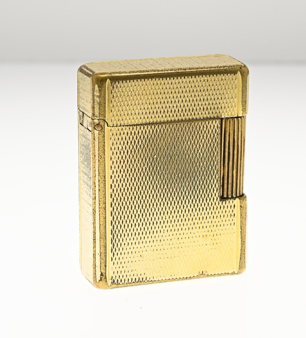 Dupont lighter, gold-plated (1 of 2)
