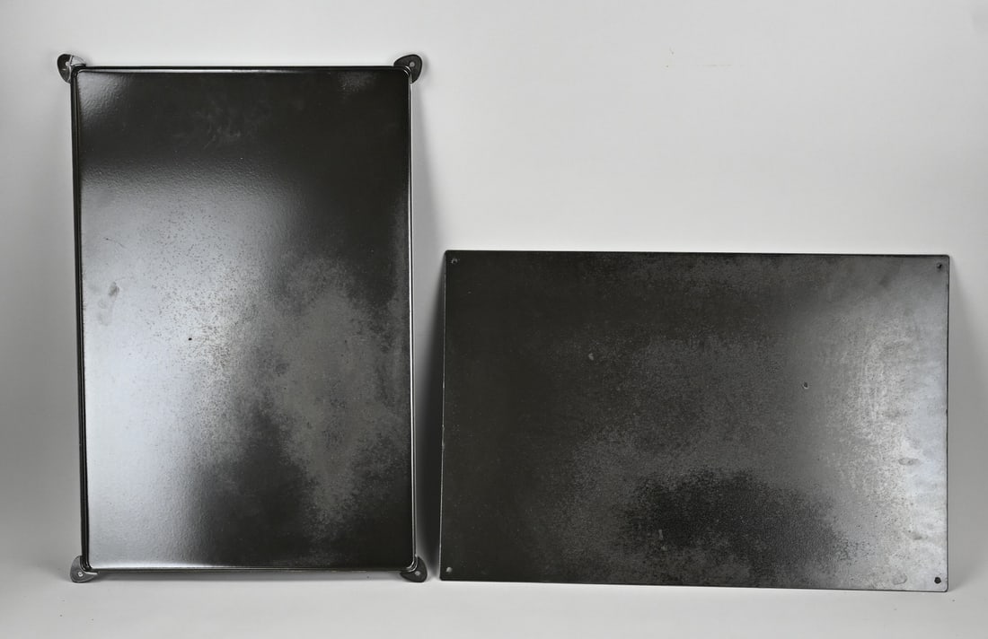 2x Enamel sign - 2