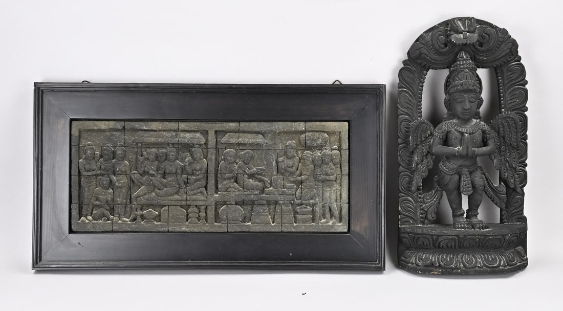 Buddhist relief + figure (1 of 1)