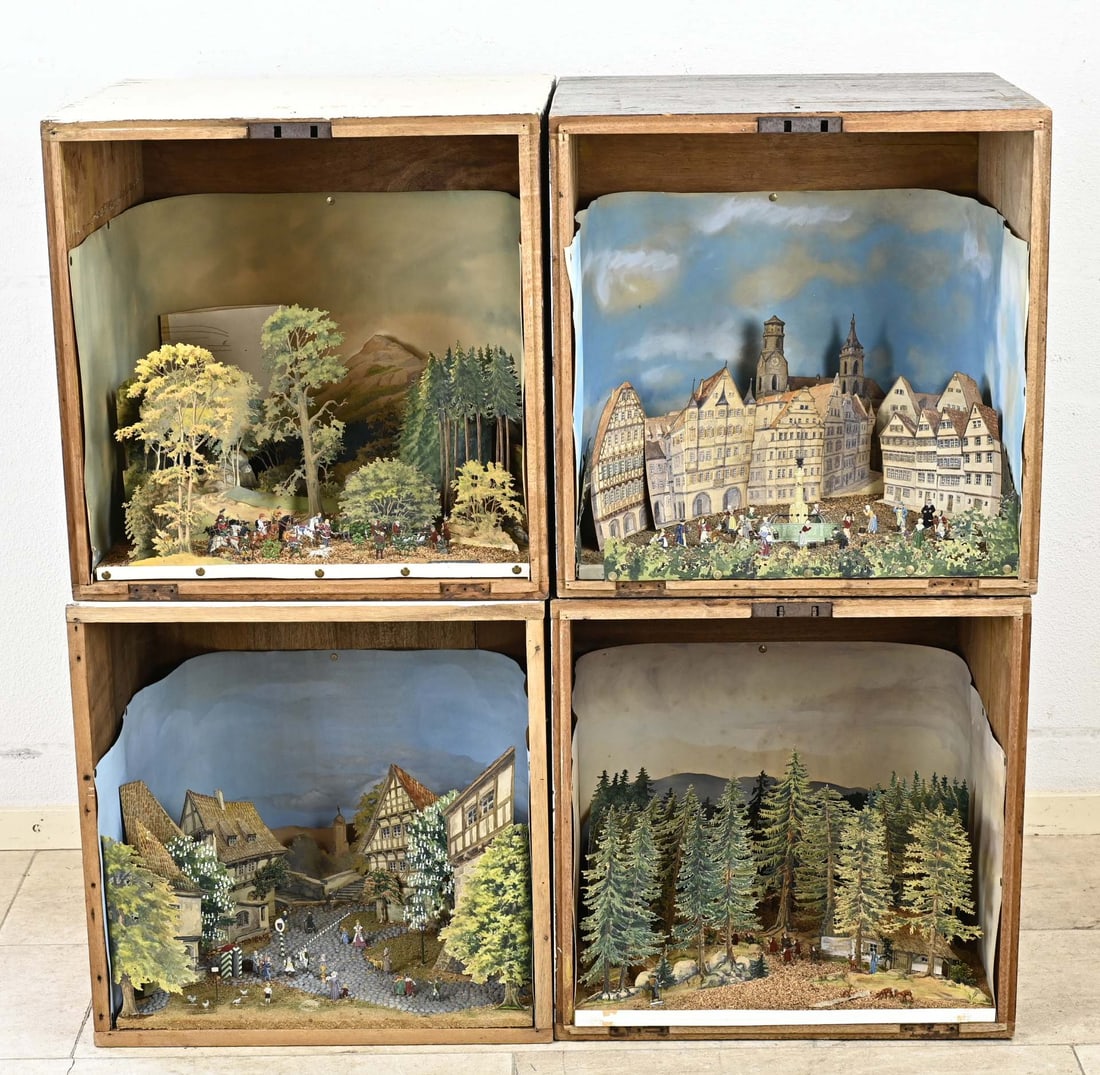 4x Diorama + tin figures (1 of 3)