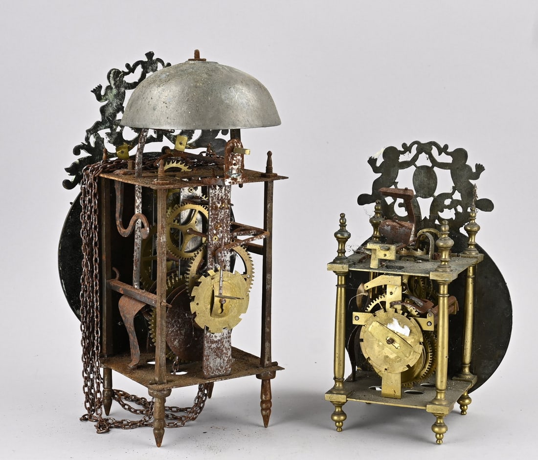 2x Lantern clock - 2