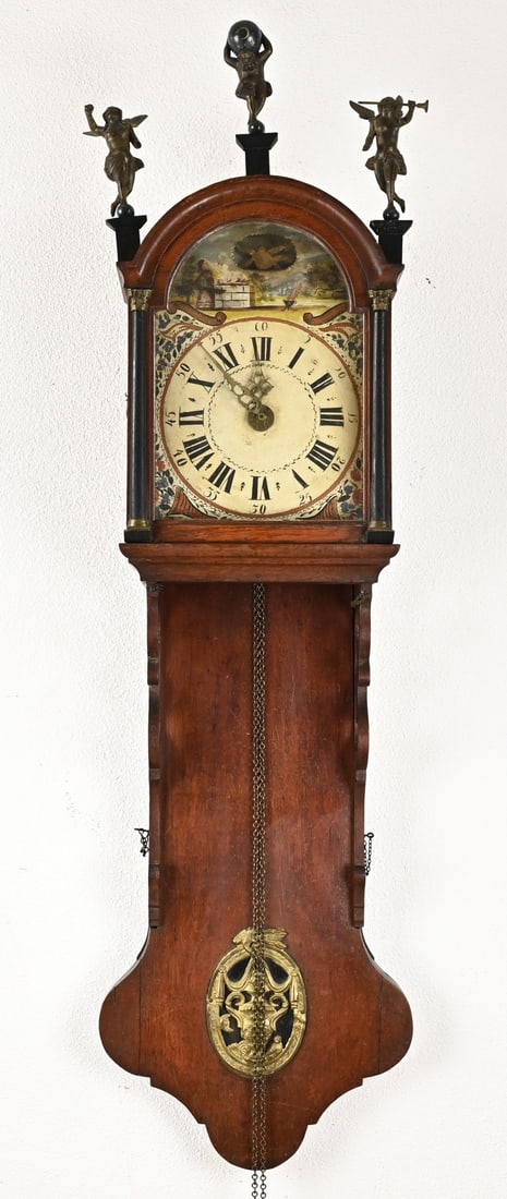 Frisian longcase clock, 146 cm. (1 of 2)