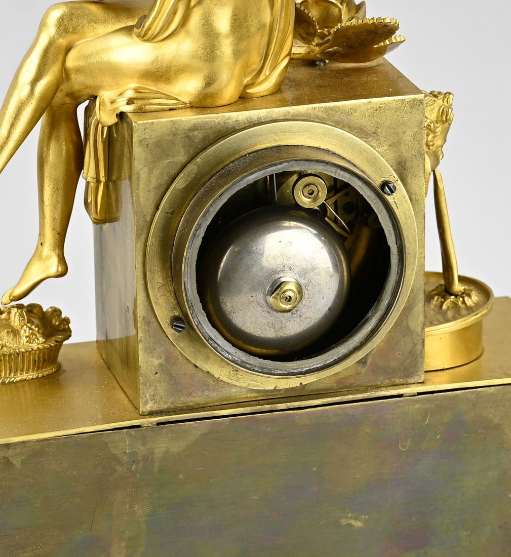 Fire-gilded pendulum clock, 1820 - 2