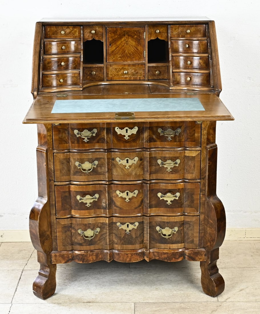Burr walnut Baroque secretary (1 of 2)