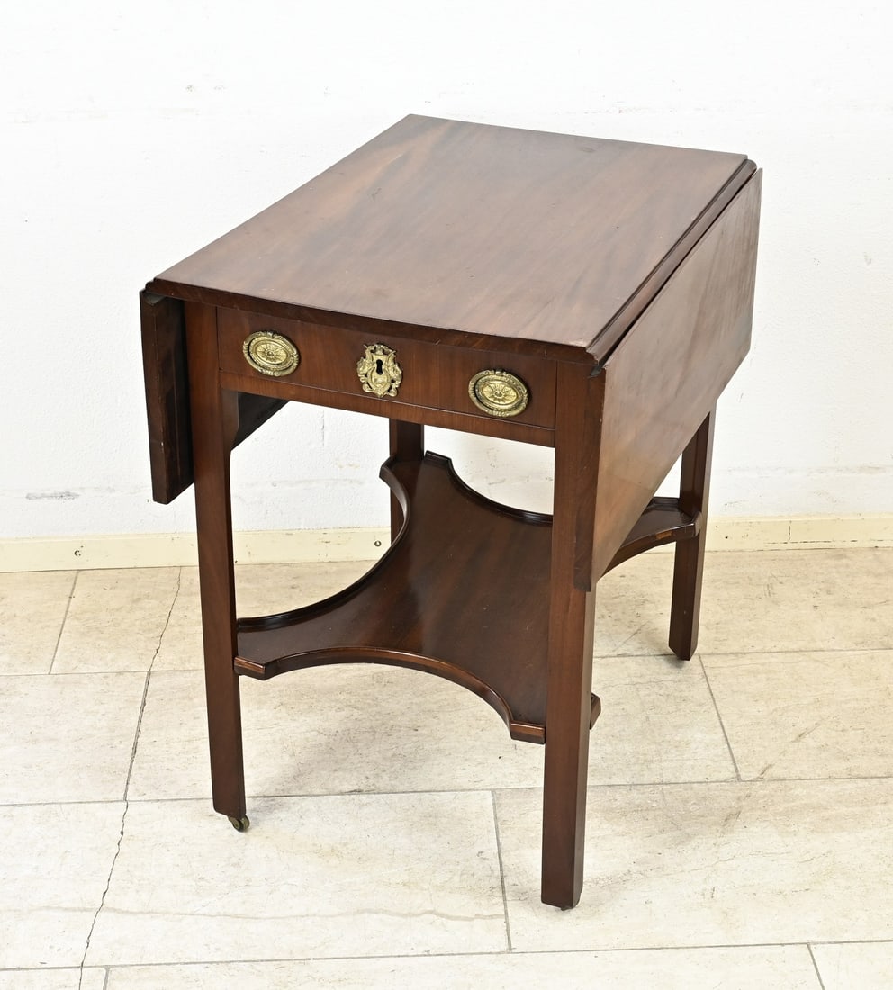 Mahogany drop-leaf table (1 of 2)