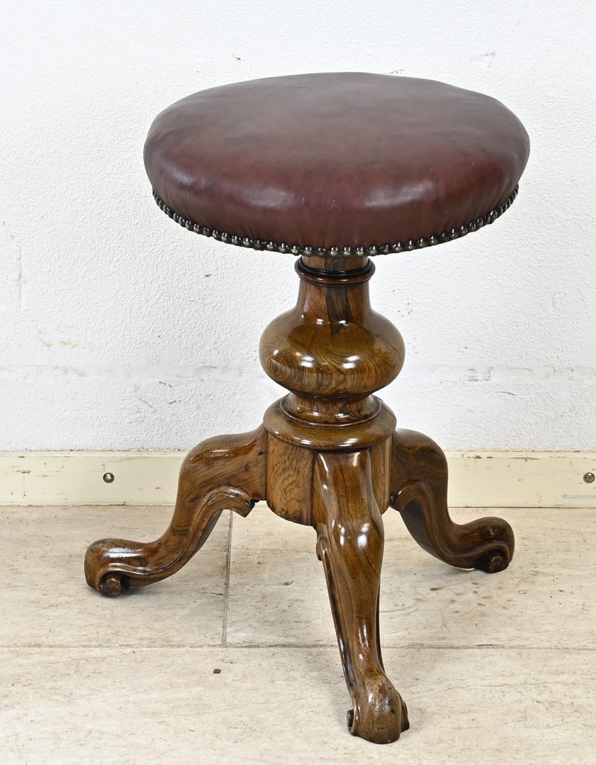 Antique piano stool, 1860 (1 of 1)