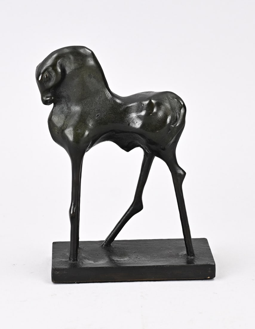 Anton ter Braak, Bronze Horse: Anton ter Braak. 1960 -. Bronze horse. Dimensions: H 18.5 x 13 x 6 cm. In good condition.