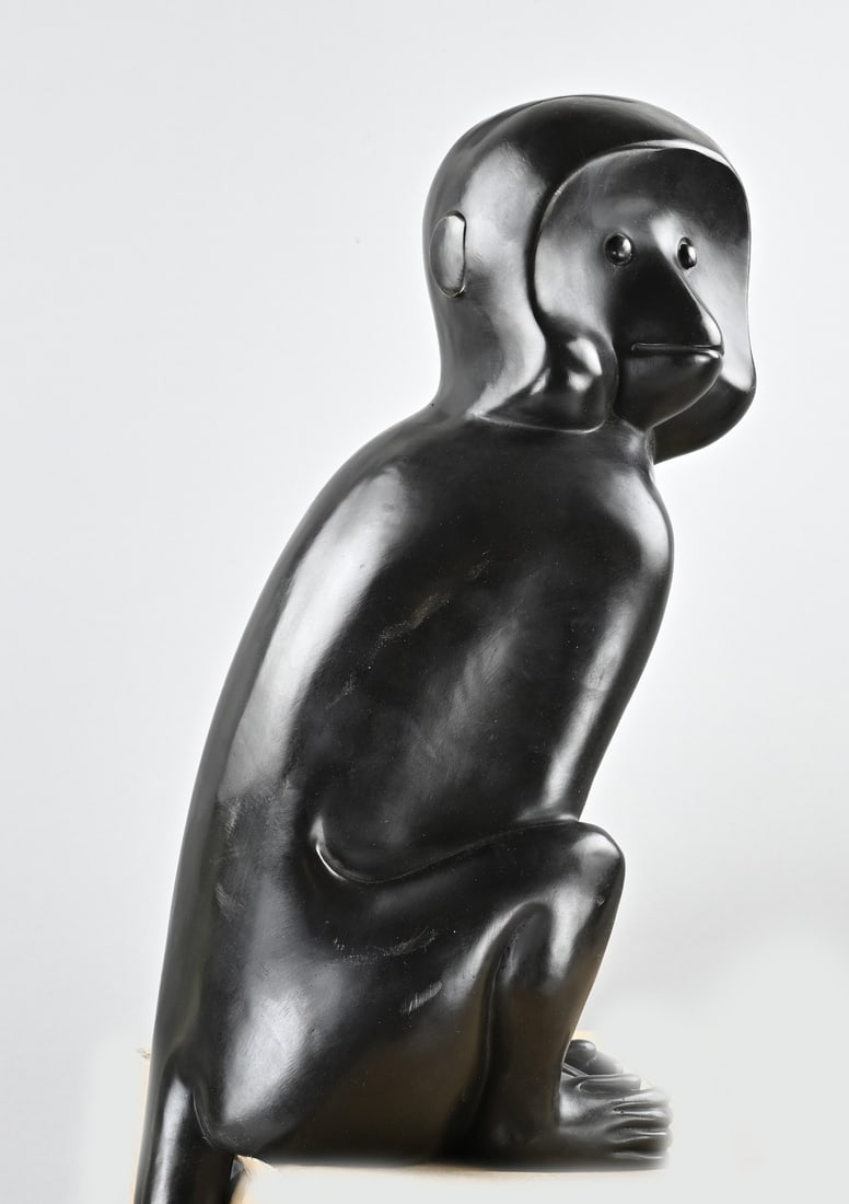 Bronze monkey, 82 cm. - 2