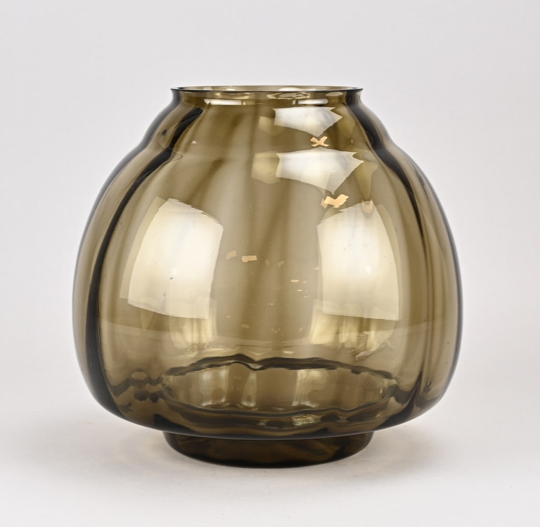Copier Leerdam glass vase, Ø 24 cm. (1 of 1)