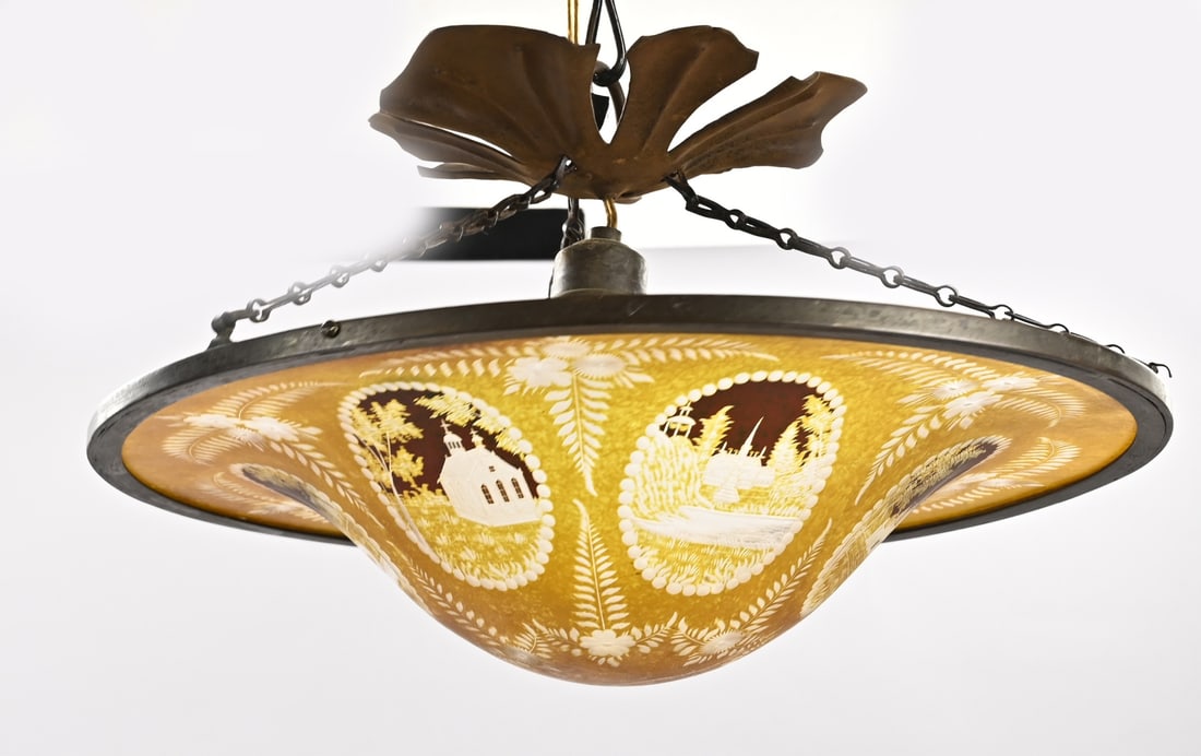 Bohemian glass ceiling light Ø 41cm. (1 of 1)