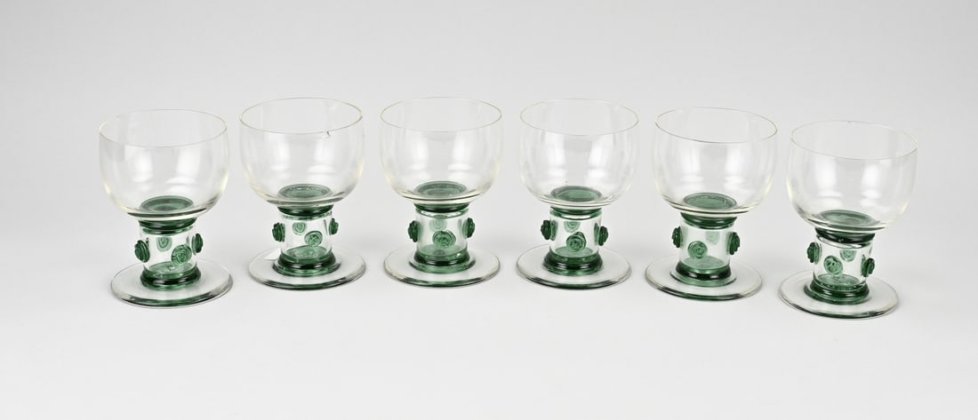 6x Roemer wine glass Ø 9 cm. (1 of 1)