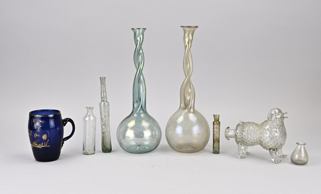 Lot of various antique glass (1 of 1)