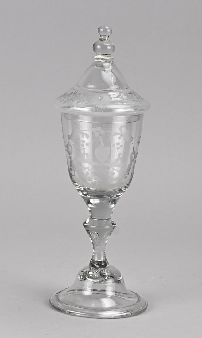 Antique mouth-blown goblet (1 of 1)