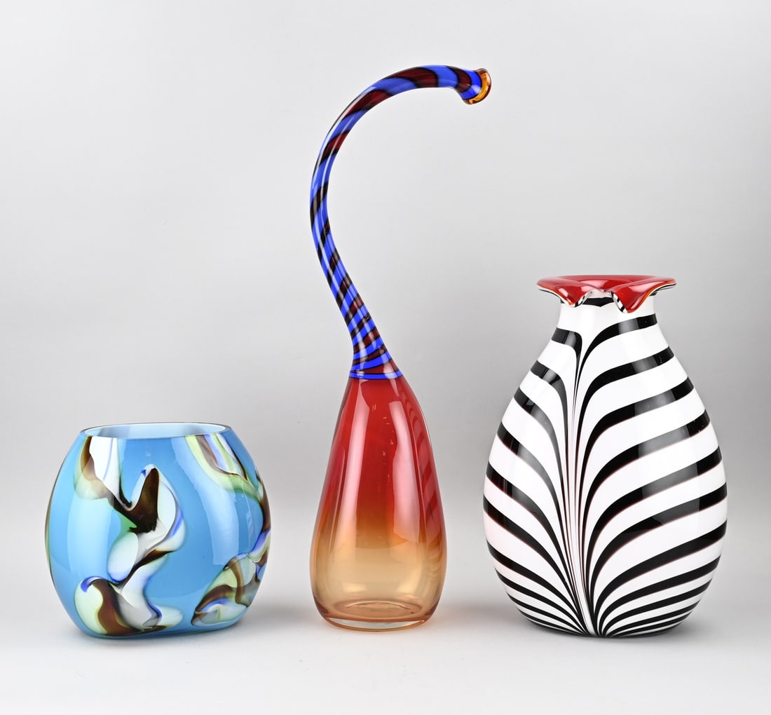 3x Glass vase (1 of 1)