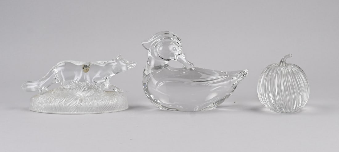 3x Crystal glass (fox, duck, pumpkin) (1 of 1)