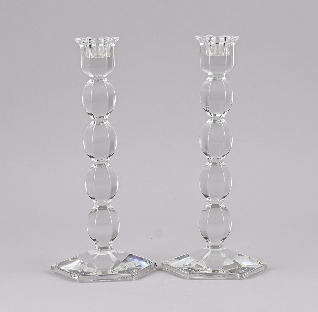 2x Candlestick Valerie St. Lambert, H 25 cm. (1 of 2)