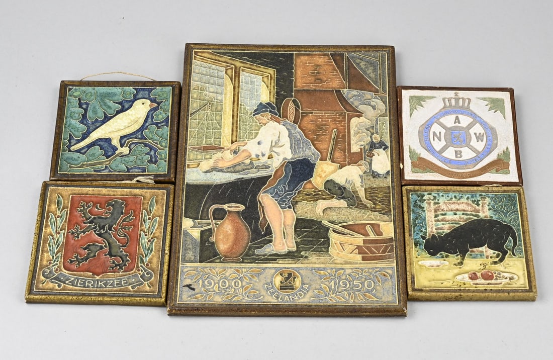 5x Cloisonné tiles (1 of 1)