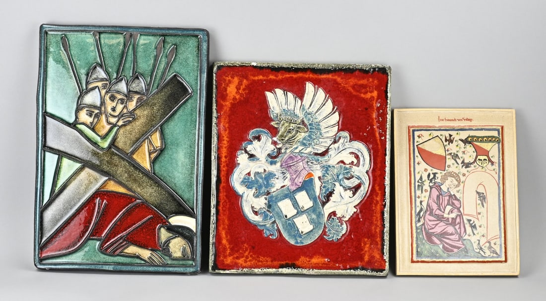 3x Majolica plaque (1 of 1)