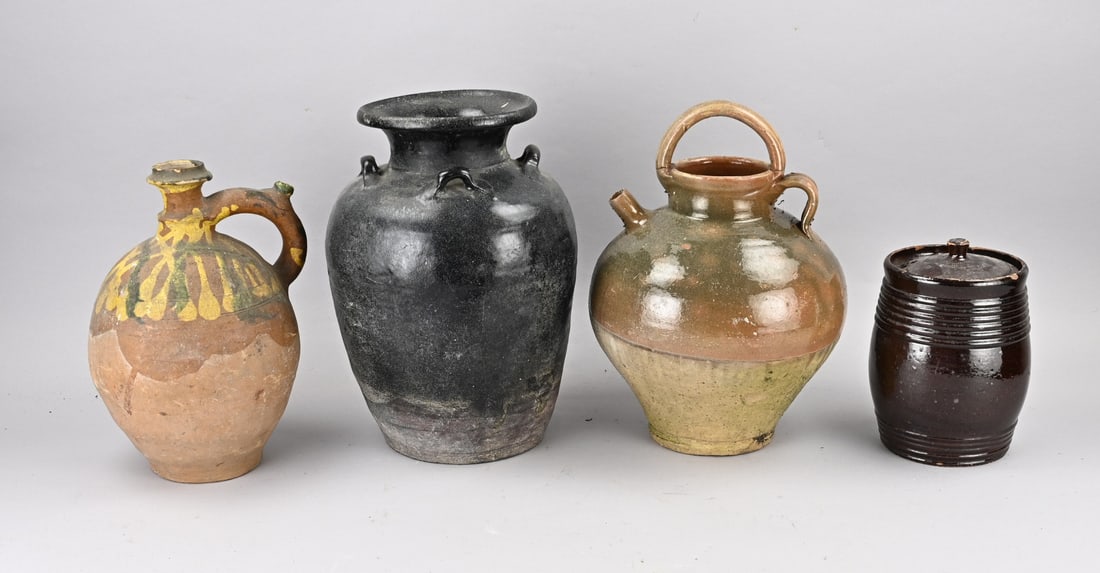 Lot of antique earthenware (4x) (1 of 1)