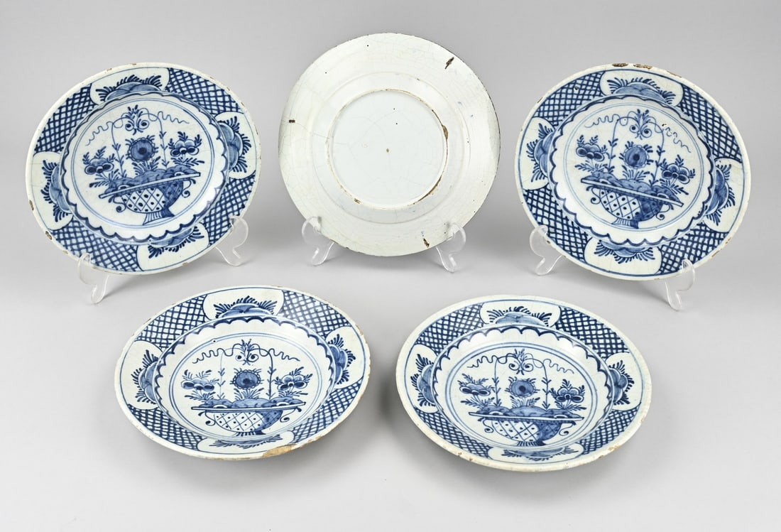 5x Delft plate Ø 22.5 cm. (1 of 1)