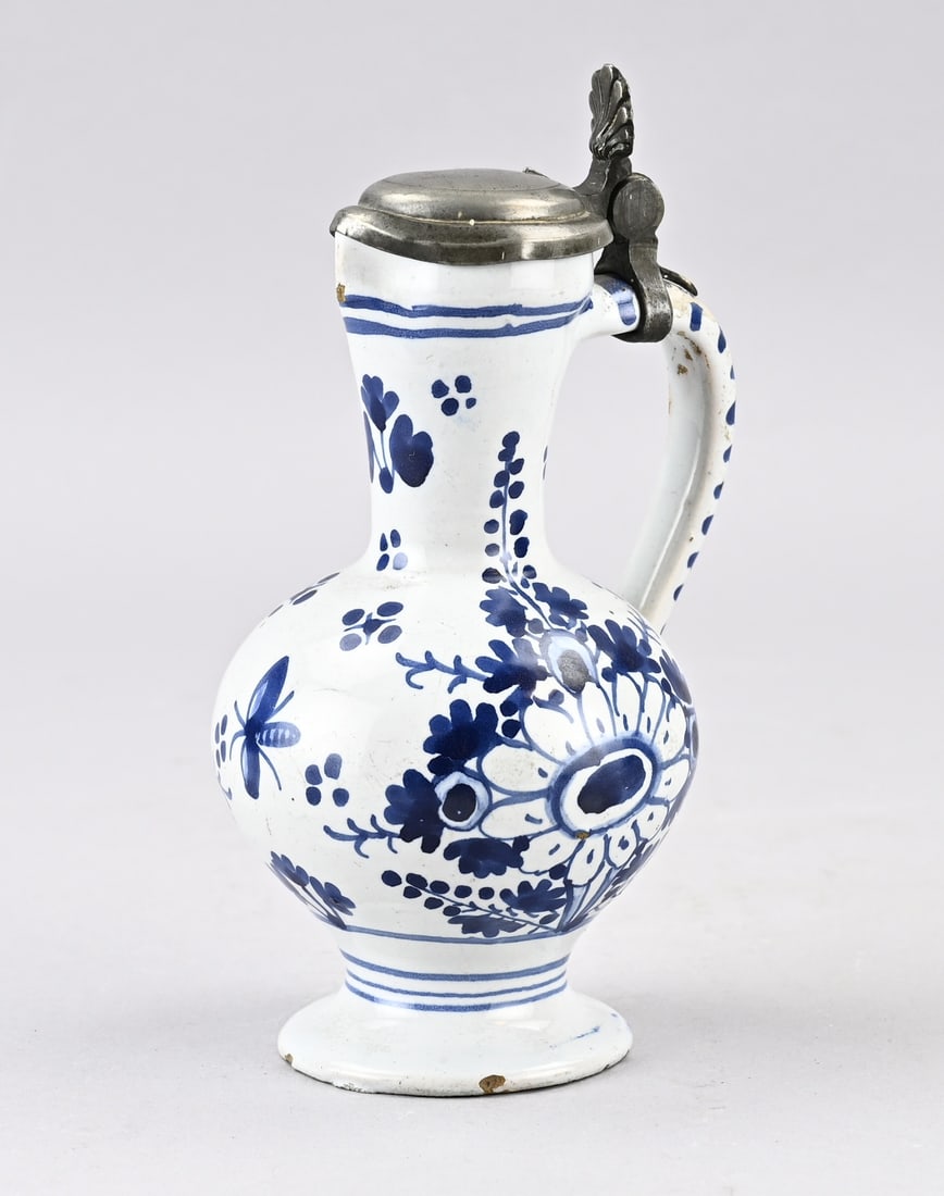 Jug (Delft?), H 17 cm. (1 of 2)
