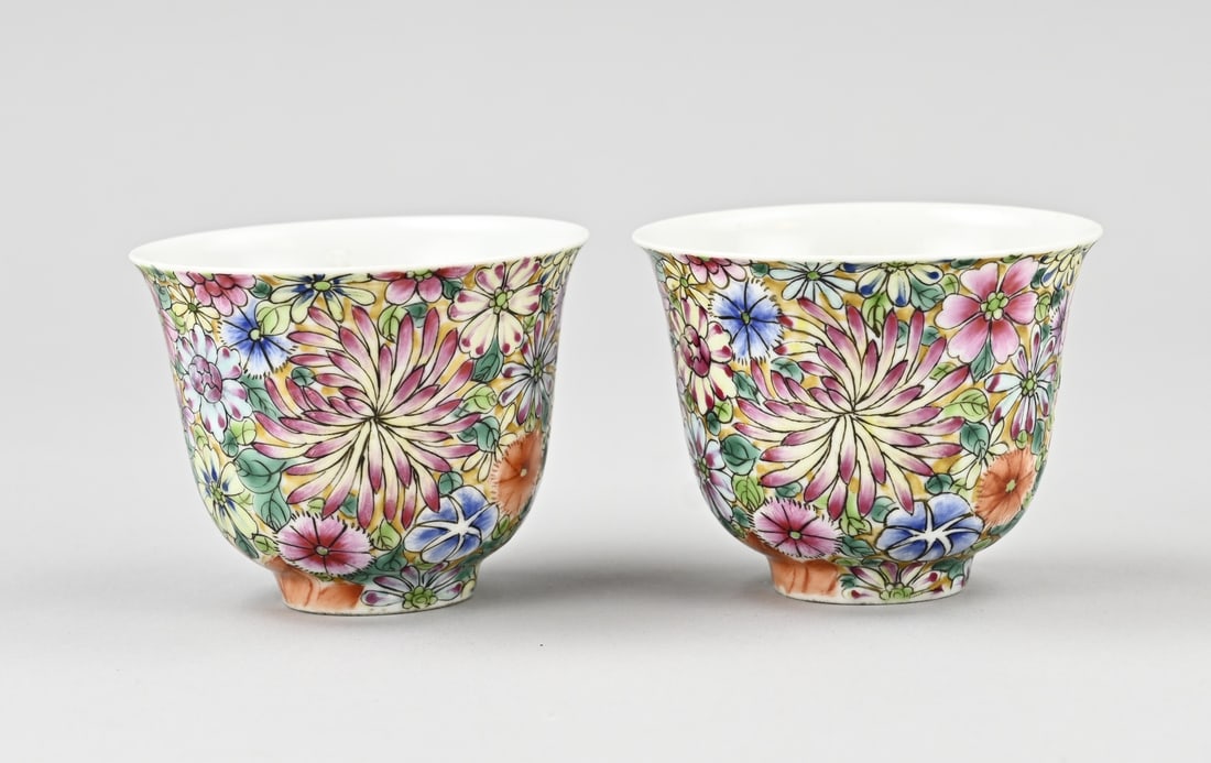 2x Chinese cup Ø 7.7 cm. (1 of 3)
