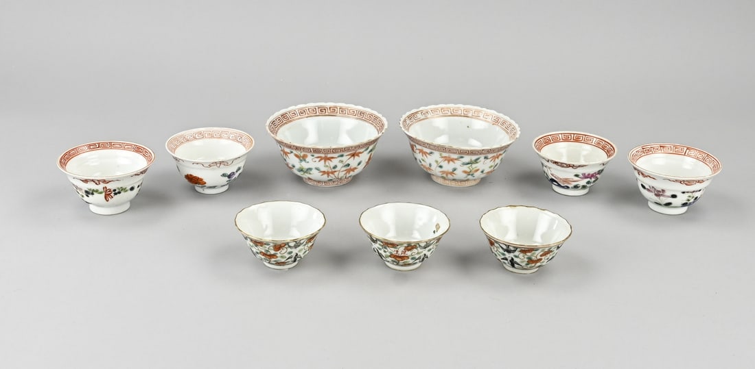9x Miscellaneous Rose Family porcelain (1 of 1)
