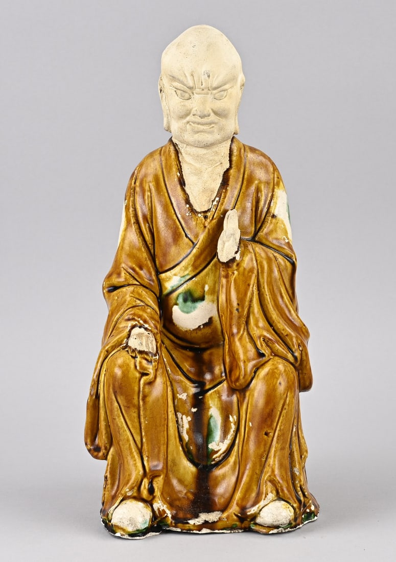 Chinese sculpture, H 33 cm. (1 of 2)