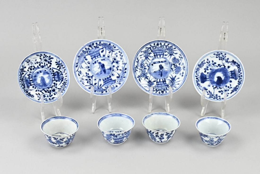 4x Chinese cups + saucers (1 of 1)