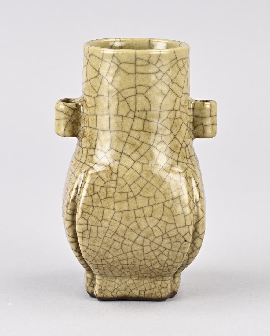Celadon vase, H 12 cm. (1 of 3)