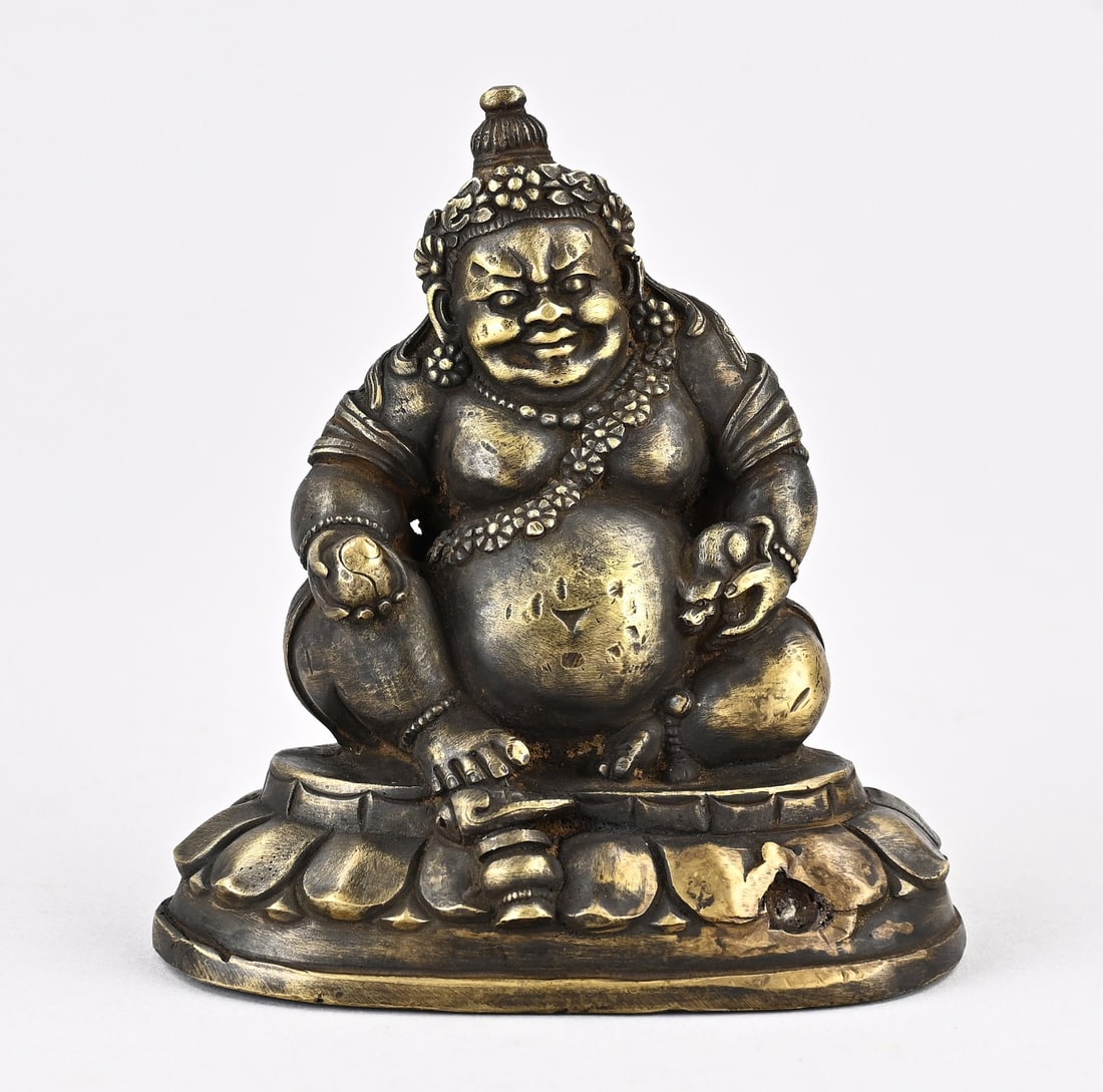 Chinese bronze Buddha, 12.5 cm. (1 of 3)