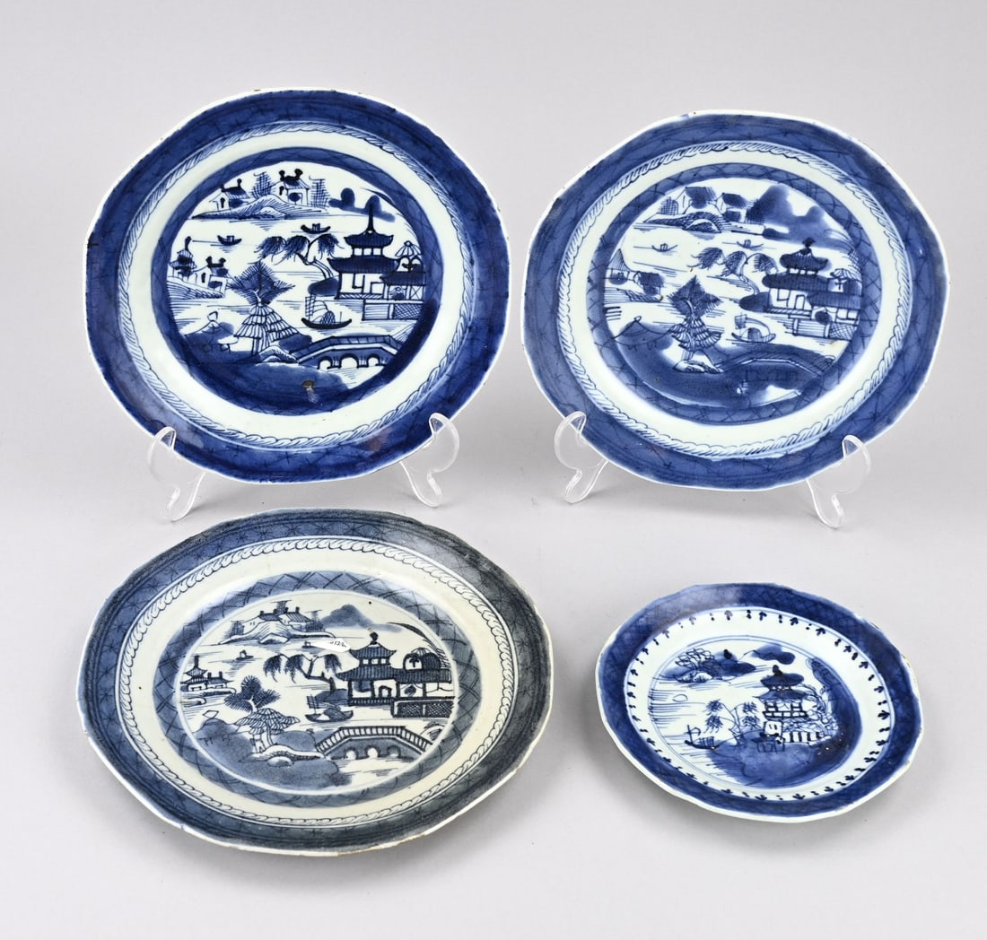 4x Chinese plate Ø 16 - 22 cm. (1 of 1)