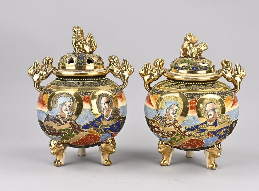 2x Satsuma incense burner (1 of 2)