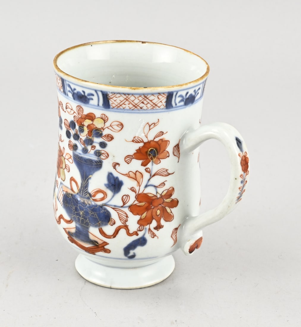 Chinese Imari beer mug, H 12.5 cm. (1 of 1)