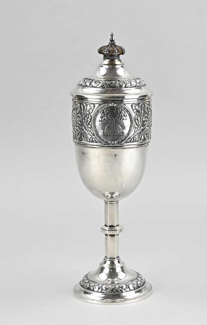 Silver goblet, government jubilee 1898-1923 (1 of 2)