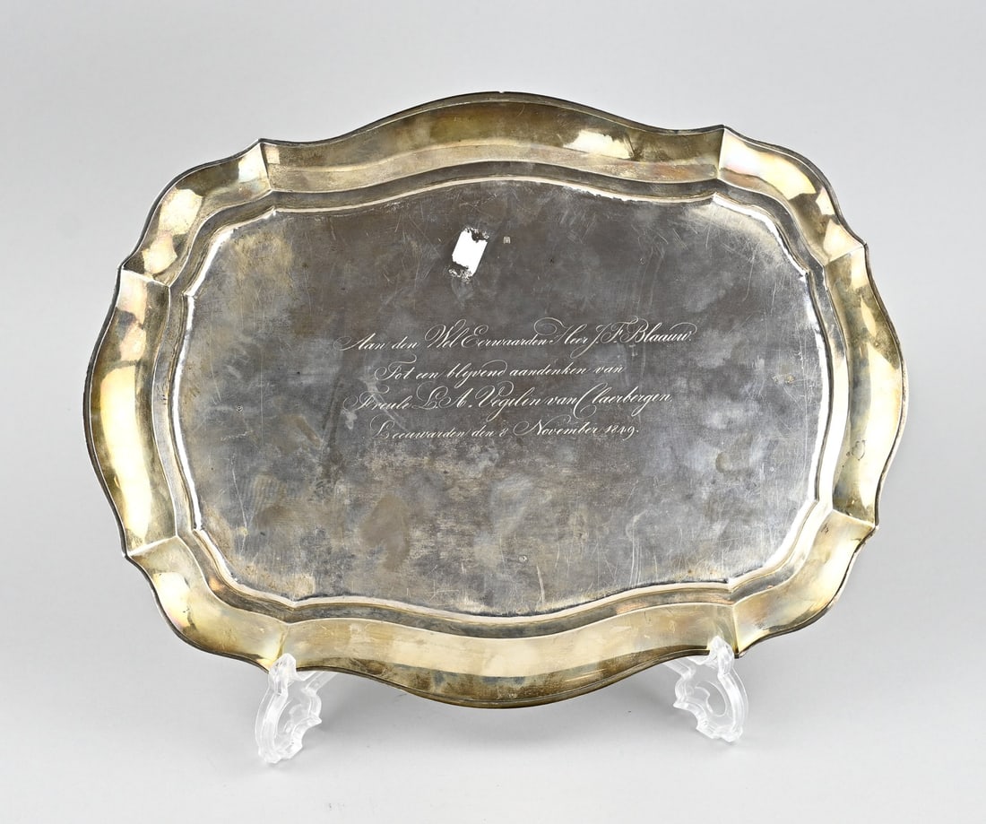 Silver serving tray - 2