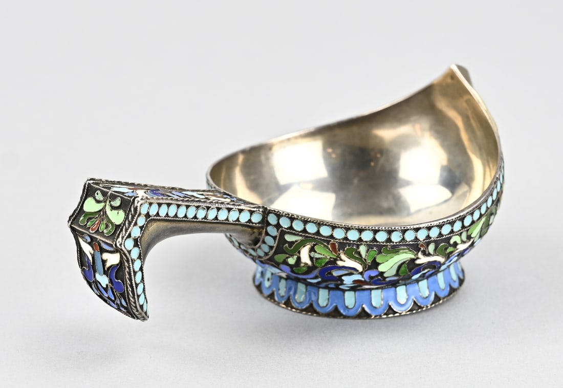 Kovsh with enamel, small - 2