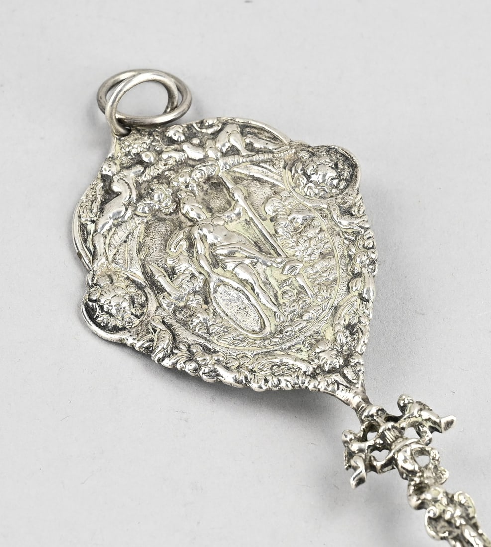 Silver decorative spoon - 2
