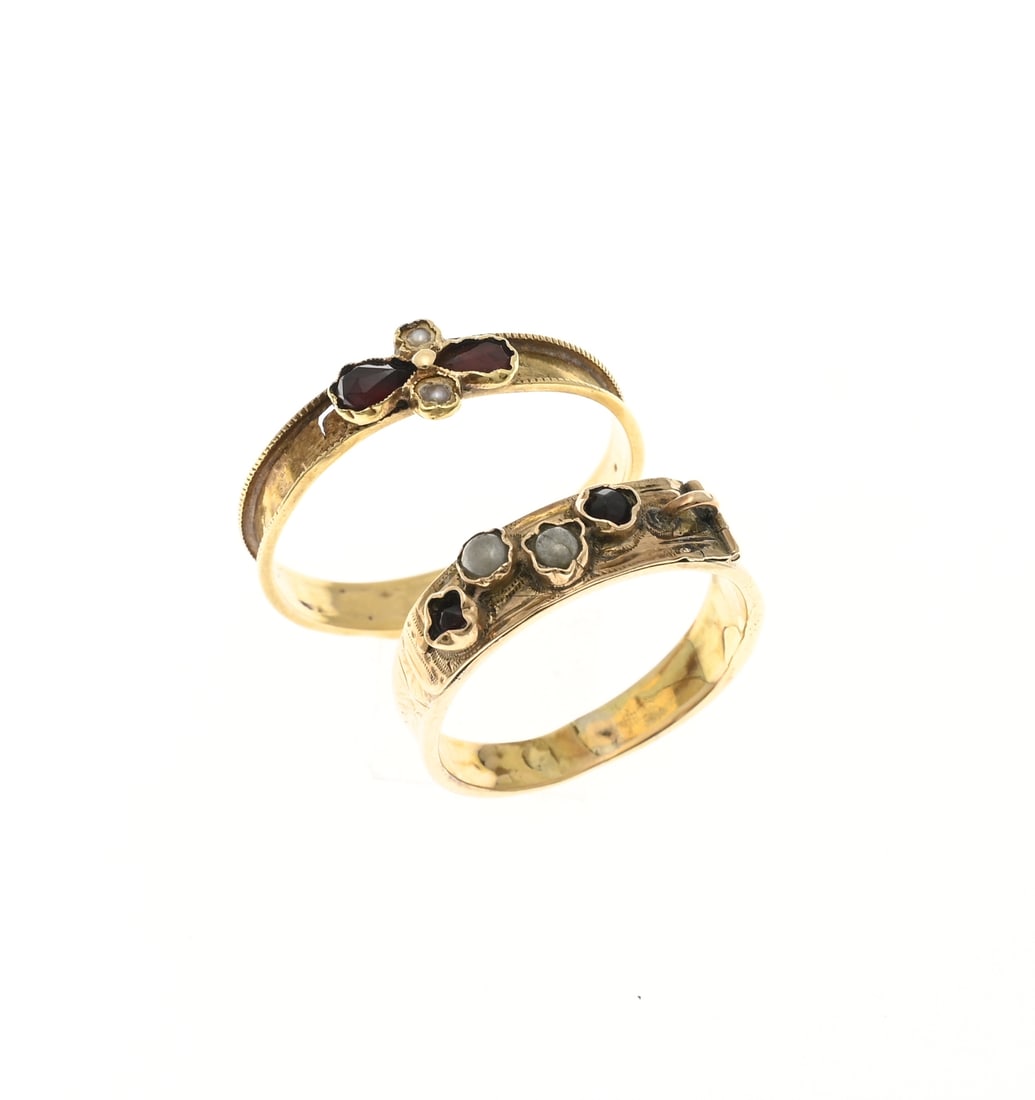 2 Gold rings, antique model (1 of 1)