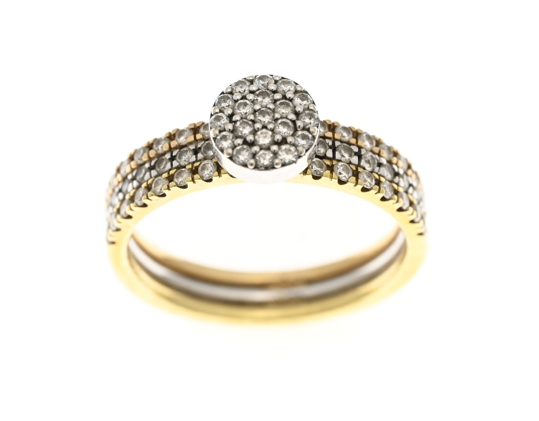 Gold ring with diamonds (1 of 1)