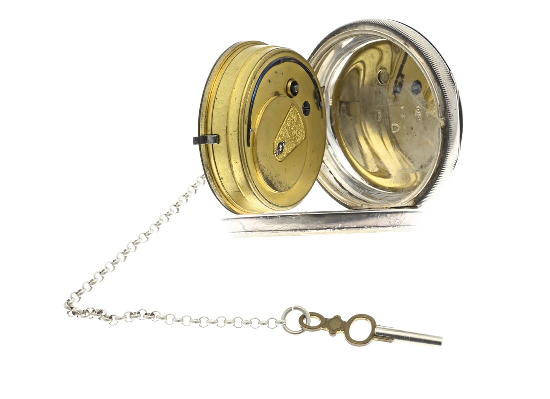 Silver pocket watch - 2
