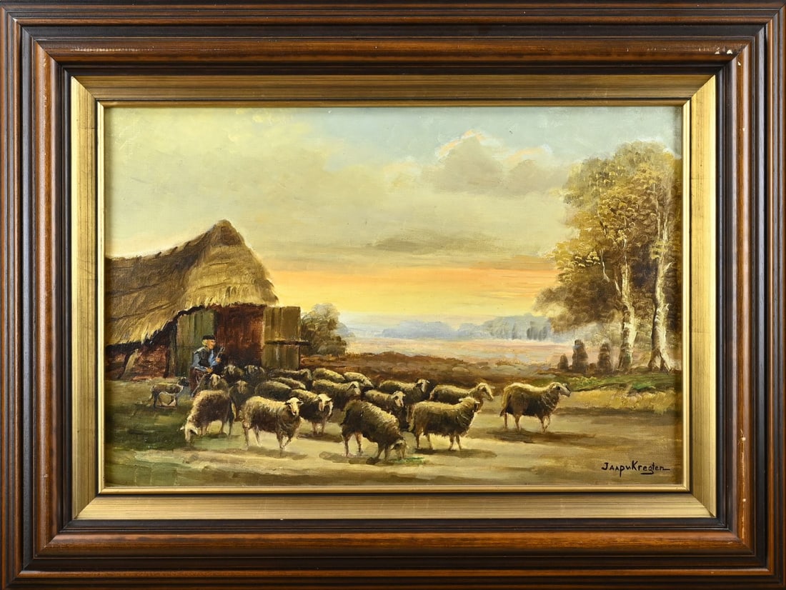 Jaap van Kregten, Sheepfold with shepherd (1 of 1)