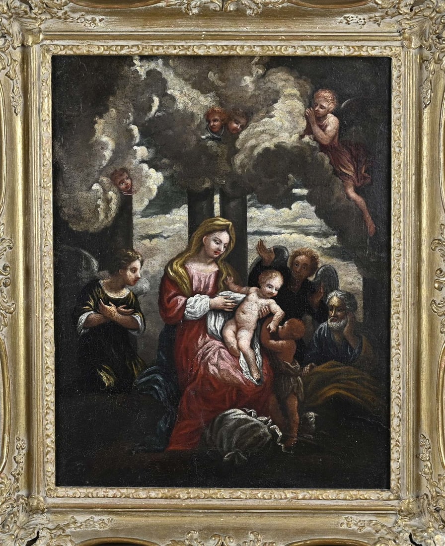 Painting, Madonna with Baby Jesus (1 of 1)