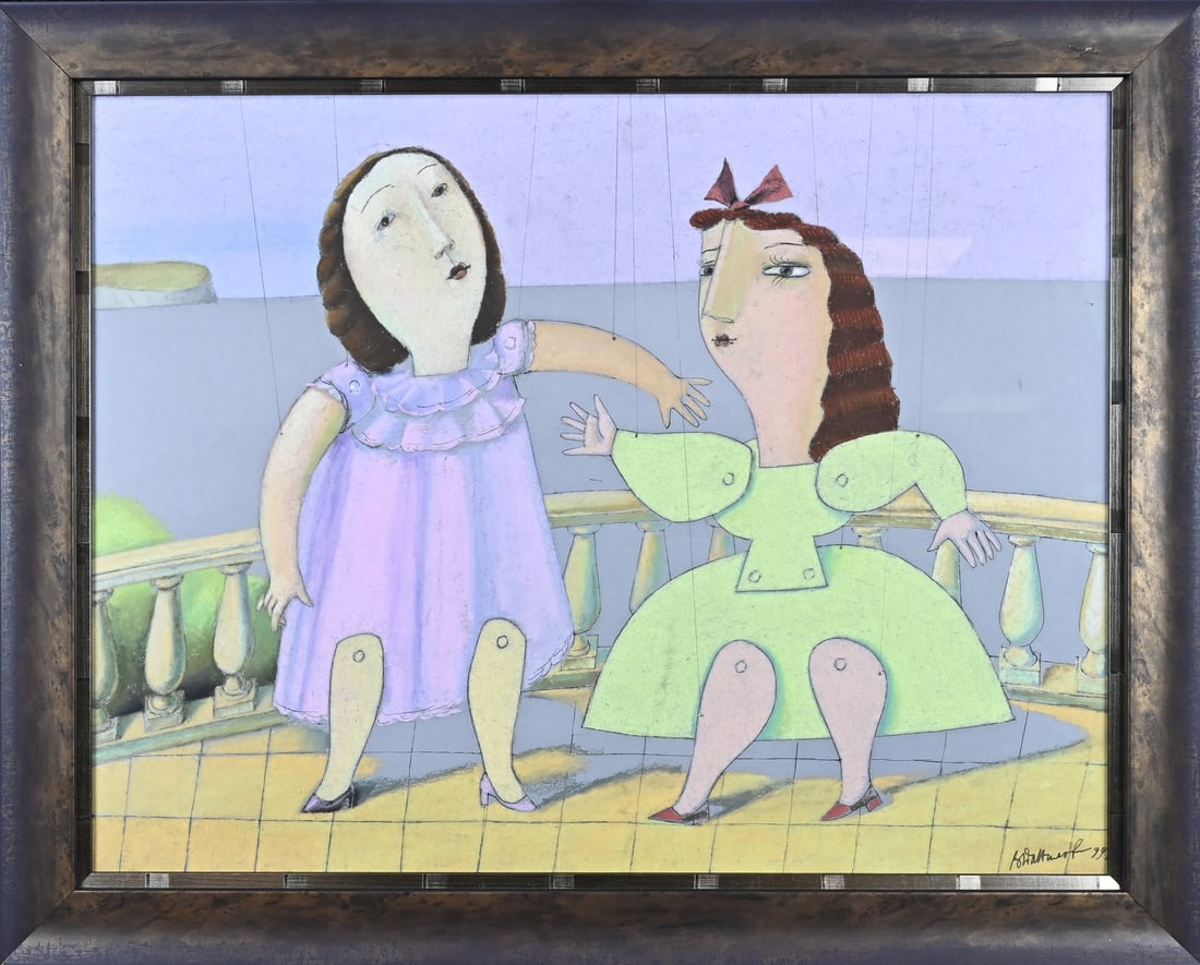 Painting, Two dancing figures (1 of 1)