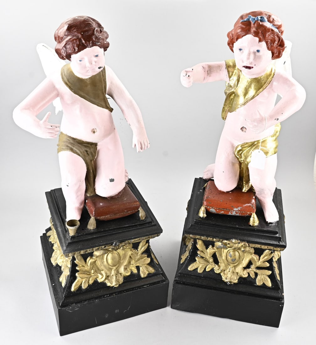 2x Antique statue (angels) (1 of 2)