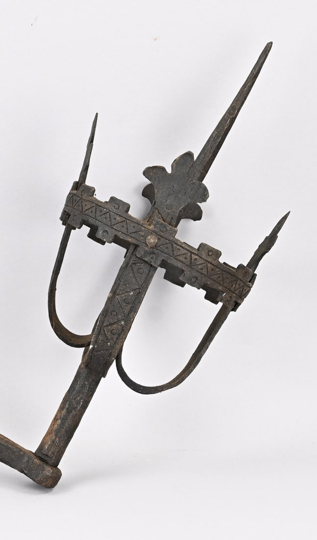 Wrought iron candlestick - 2