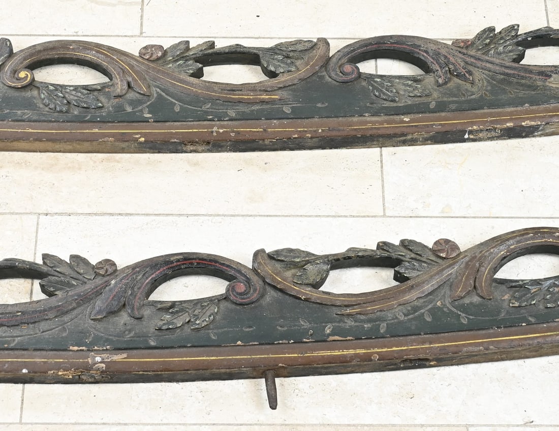 2x Antique wagon panel - 2