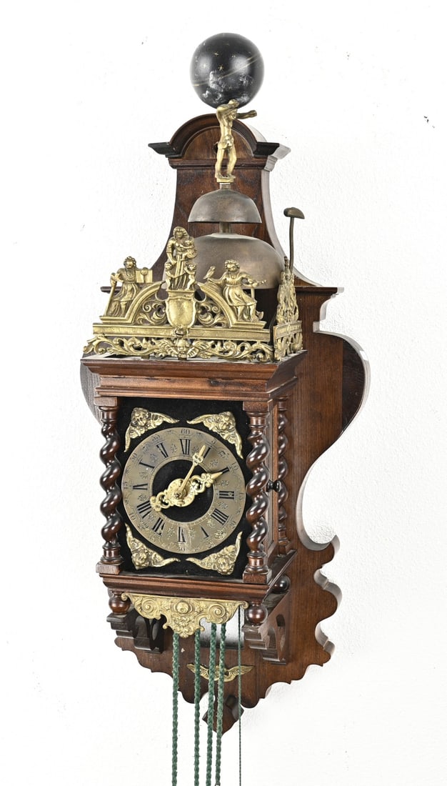Zaanse wall clock, 87 cm. - 2